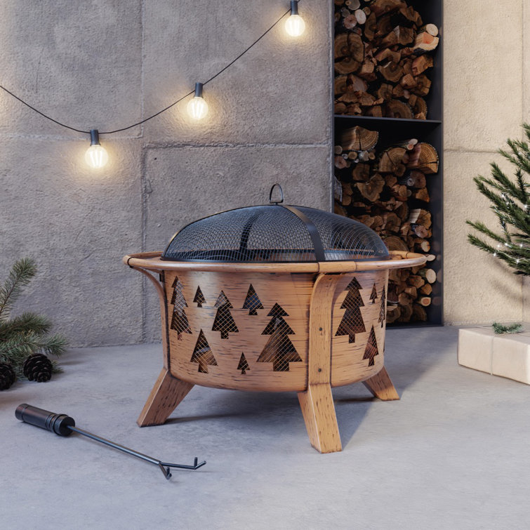 Sunjoy Fire Pit Winter Wonderland 76cm Wayfair.co.uk